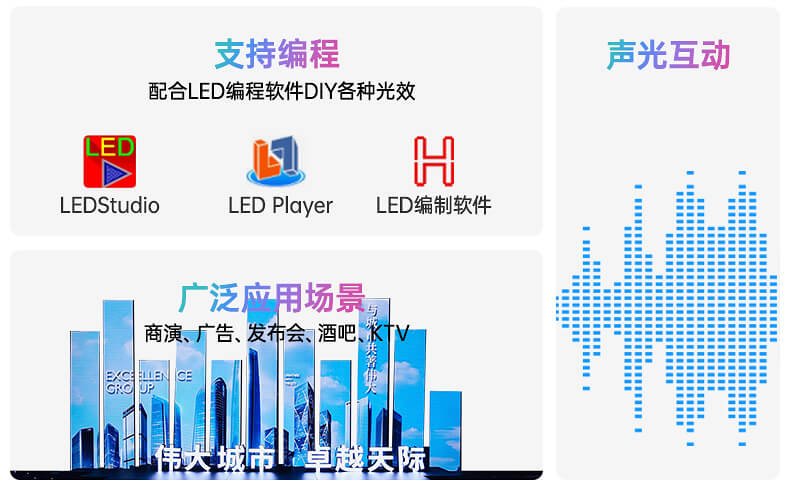 8x8全彩像素屏優勢
