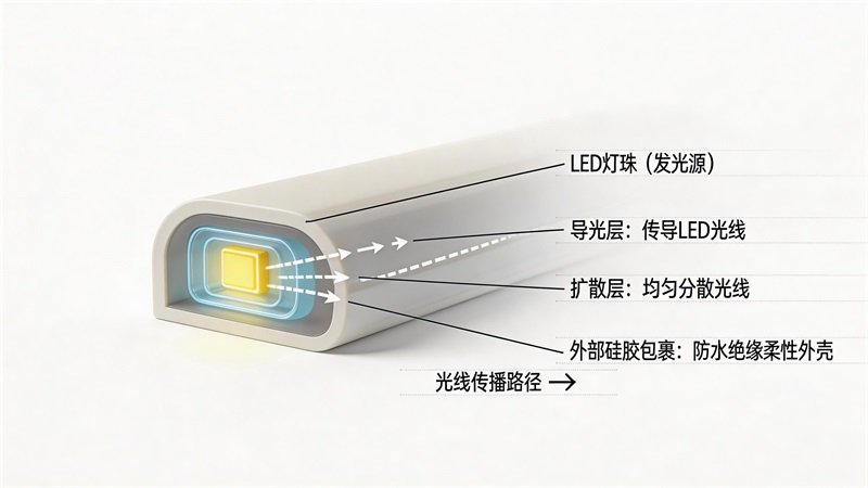 柔性霓虹燈帶結構剖面示意圖.JPG 柔性霓虹燈帶結構剖面示意圖.JPG