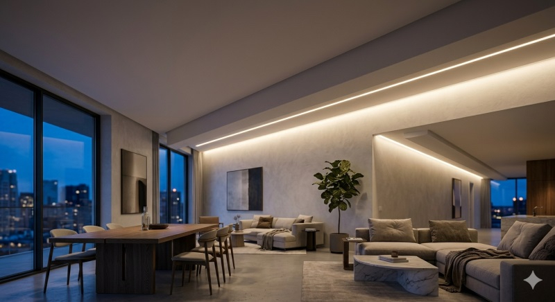 室內吊頂燈帶實際安裝場景.JPG 室內吊頂燈帶實際安裝場景.JPG