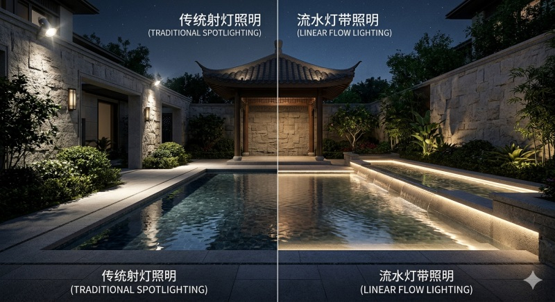 庭院水景燈光對比圖.JPG 庭院水景燈光對比圖.JPG