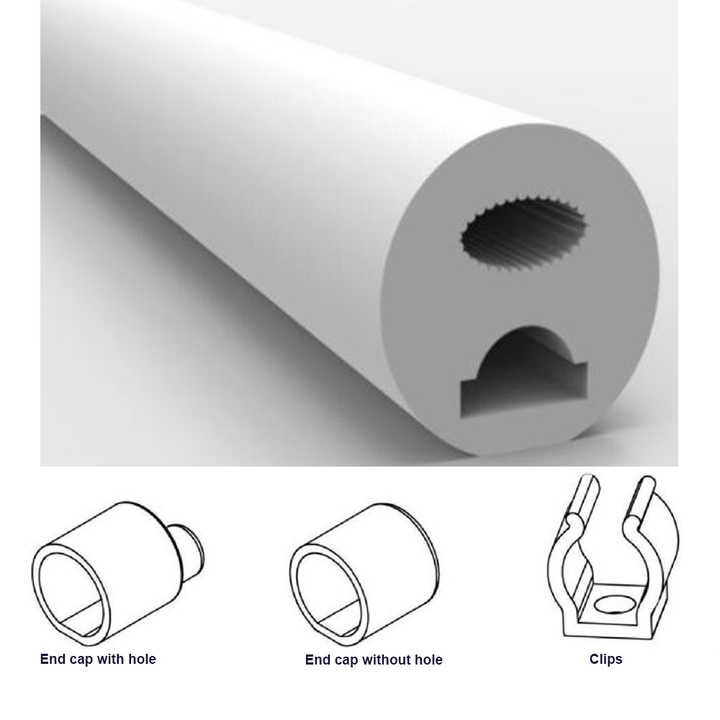 RGB360度全方位發光LED霓虹燈管｜柔性可彎曲，高亮節能，支持工程定制 - 1