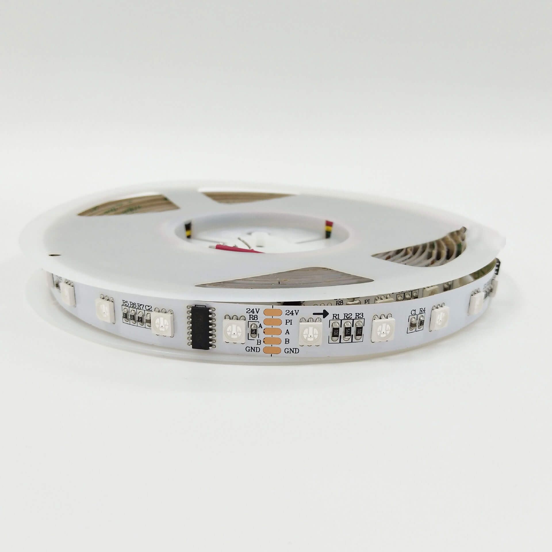 UCS512幻彩燈帶|DMX兼容高性能RGB像素?zé)魲l|60燈每米|5050燈珠|DC24V - 4