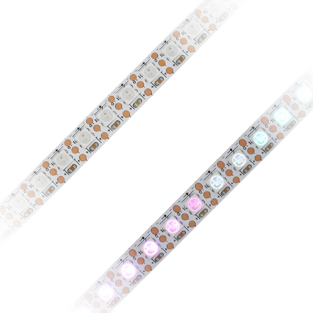 WS2812 RGBW 數字燈帶 | 5V四通道可尋址LED | 高顯色全彩幻彩燈條 - 1