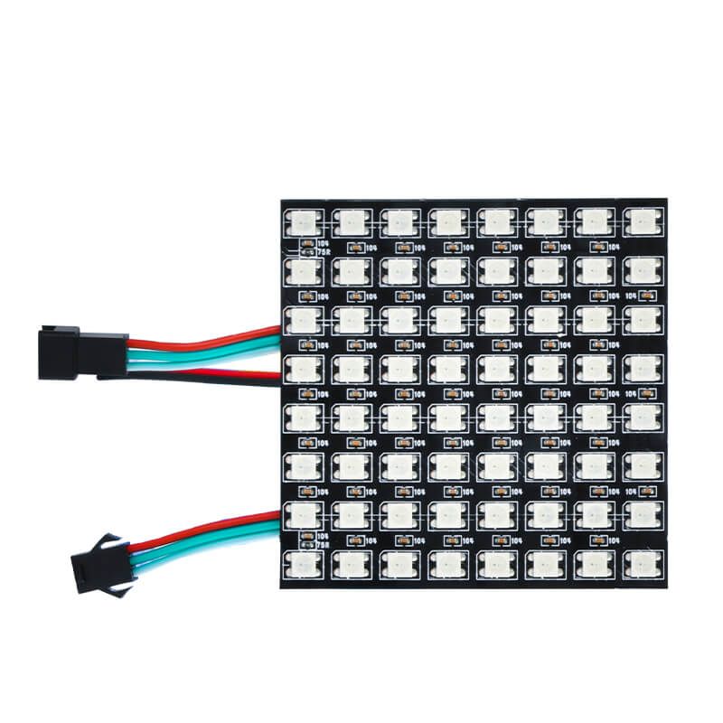 WS2812B全彩像素屏｜8x8數字可控LED顯示模塊｜DC5V低壓驅動 - 2