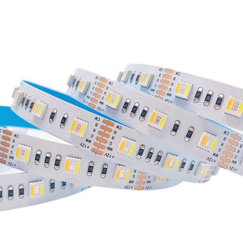 5050 五合一 RGB CCT 雙色溫 LED 燈帶，6 線獨立調(diào)光，支持 DC12V/24V - 3