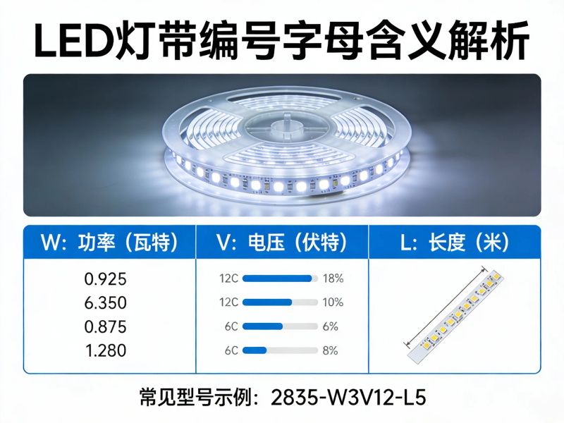 LED燈帶編號中的字母都代表什么意思？