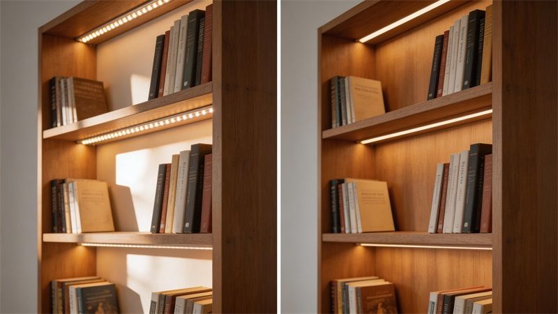 開放式書架加裝燈帶，真的能做出圖書館的感覺嗎？