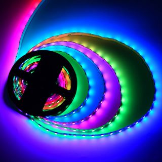 SK9822幻彩燈帶內置IC雙信號傳輸燈帶DC5V - 6