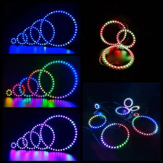 天使圓環(huán)RGB幻彩燈帶|柔性光圈裝飾燈|DC5V - 5
