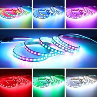 SK6812窄板4MM全彩燈條3535單點單控60燈每米DC5V - 6